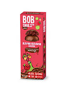 Конфеты яблоко клубника в бельгийском молочном шоколаде Bob Snail, 30г