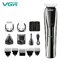 Машинка для стрижки волос аккумуляторная VGR V-029 триммер бритва 6 в 1