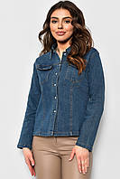 Рубашка женская джинсовая синего цвета 174959M