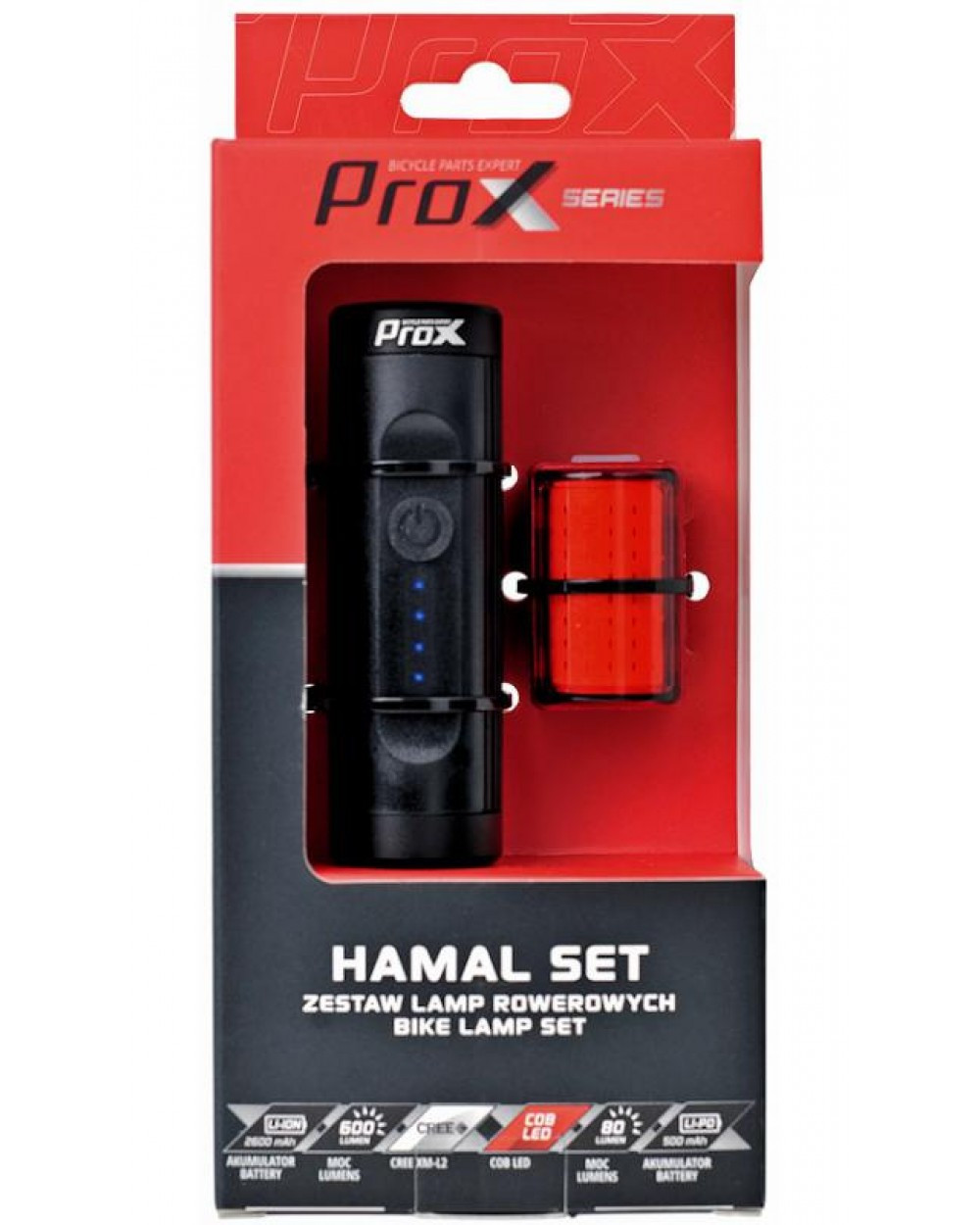 Комплект фар ProX Hamal 600Lm та Zeta S 80Lm USB (A-O-B-P-0427) - фото 2 - id-p2142953967