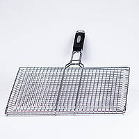 Решетка для гриля на мангал 60×41×4 (см) из нержавеющей стали Походная решетка гриль Сетка гриль для мангала