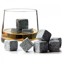 Набор камней для охлаждения виски Whiskey Stones кубики для охлаждения напитков 9 шт + чехол