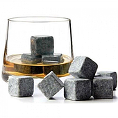 Набір каменів для охолодження віскі Whiskey Stones 9 шт + чохол