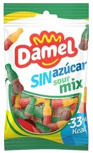 Жувальні цукерки кислий мікс без цукру Damel, 90г