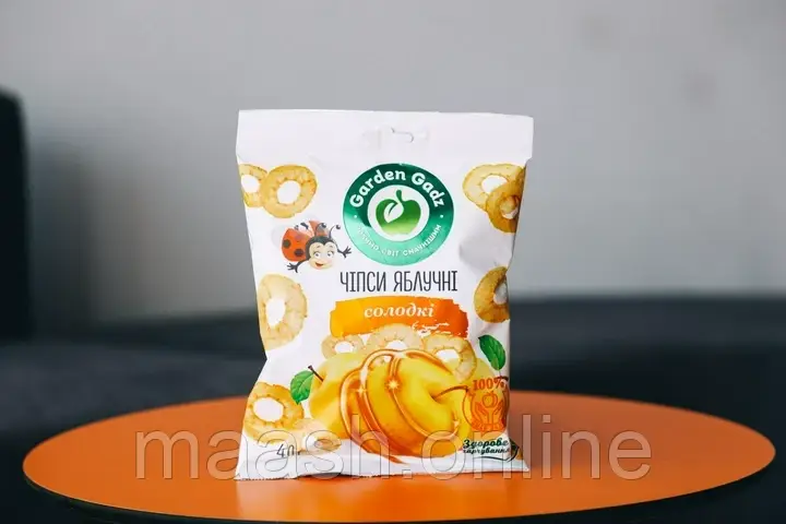 Чіпси яблучні солодкі Garden Gadz, 40 г