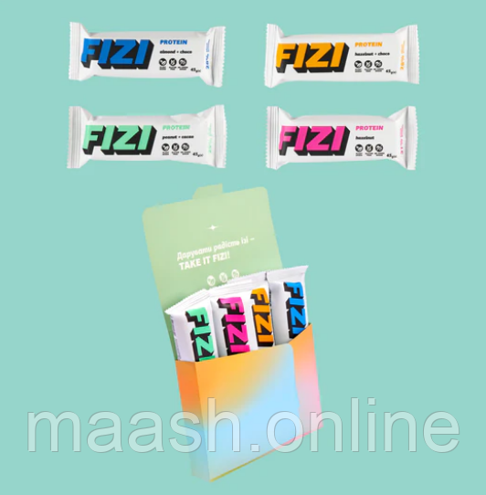 Протеїнові батончики Mini Box Protein FIZI, 4шт