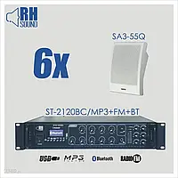 RH SOUND ST-2120BC/MP3+FM+BT + 6x SA3-55Q