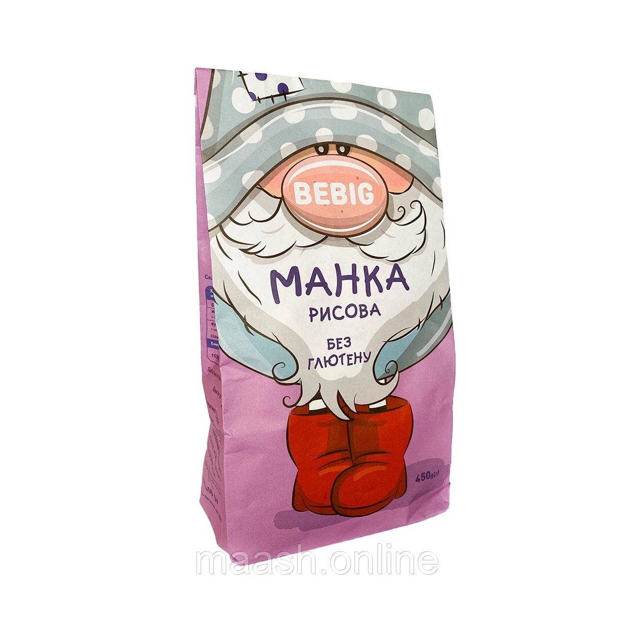 Манка рисова Bebig 450 г