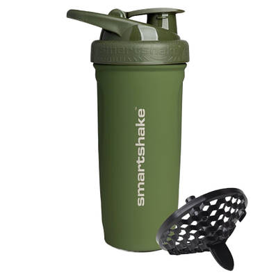 Шейкер спортивний SmartShake металевий Reforce Stainless Steel 30oz/900ml Army Green