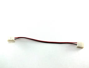 Конектор для одноколірної світлодіодної стрічки №7 10мм провід-2 затискача Код.57335