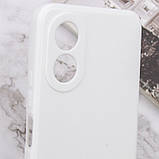 Силіконовий чохол Candy Full Camera для Oppo A58 4G Білий / White, фото 5