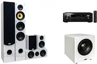 Домашній кінотеатр PIONEER VSX-534D + TAGA HARMONY TAV-506 + TSW-80 białe