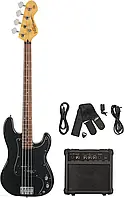 Гітара Vintage V40 COASTER BASS GUITAR PACK - GLOSS BLACK