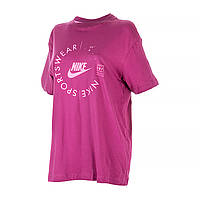 Женская Футболка Nike W NSW TEE BF PRNT SU Розовый S (7dFD4235-653 S)