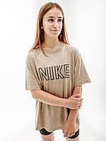 Женская Футболка Nike W NSW TEE BF SW Бежевый L (7dFJ4931-247 L)