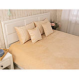 Двостороння декоративна подушка “velour” beige ромб 40х40 см Руно, фото 3