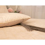 Двостороння декоративна подушка “velour” beige ромб 40х40 см Руно, фото 5