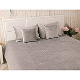 Двостороння декоративна подушка “velour” grey ромб 40х40 см Руно, фото 5