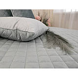 Двостороння декоративна подушка “velour” dark grey ромб 40х40 см Руно, фото 4