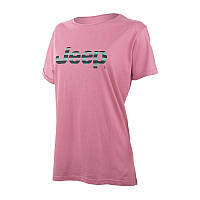 Женская Футболка JEEP T-SHIRT OVERSIZE Striped Print Turn Фиолетовый L (O102611-P490 L)