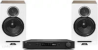 Домашній кінотеатр NAD C338 Czarny + ELAC Debut Reference B6 Biały/Drewno