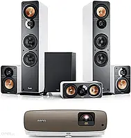 Домашній кінотеатр Teufel Ultima 40 Surround 5.1-Set Czarny / Biały + BenQ W2700 Biały