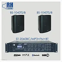 Rh Sound St-2060Bc/Mp3+Fm+Bt + 2X Bs-1040Ts/B - Nagłośnienie Naścienne