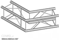 DuraTruss DT 24-C22-L120 corner element konstrukcji aluminiowej narożnik 120 st. 50cm