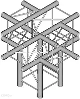 DuraTruss DT 24-C51 X-joint element konstrukcji aluminiowej + dół