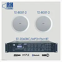 Rh Sound St-2060Bc/Mp3+Fm+Bt + 2X Tz-805T-2 - Nagłośnienie Sufitowe