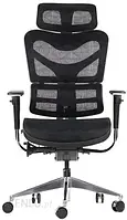 Крісло Ergonomiczne krzesło obrotowe/biurowe ErgoNew S7 - wysuw siedziska, regulowane oparcie, podłokietniki i