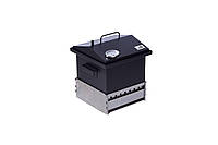 Металлическая коптильня с термометром и подставкой Smoke House S Thermo GS, код: 8146945