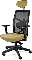 Крісло Unique Krzesło Tune Kremowe Biurowe Obrotowe Wysokie