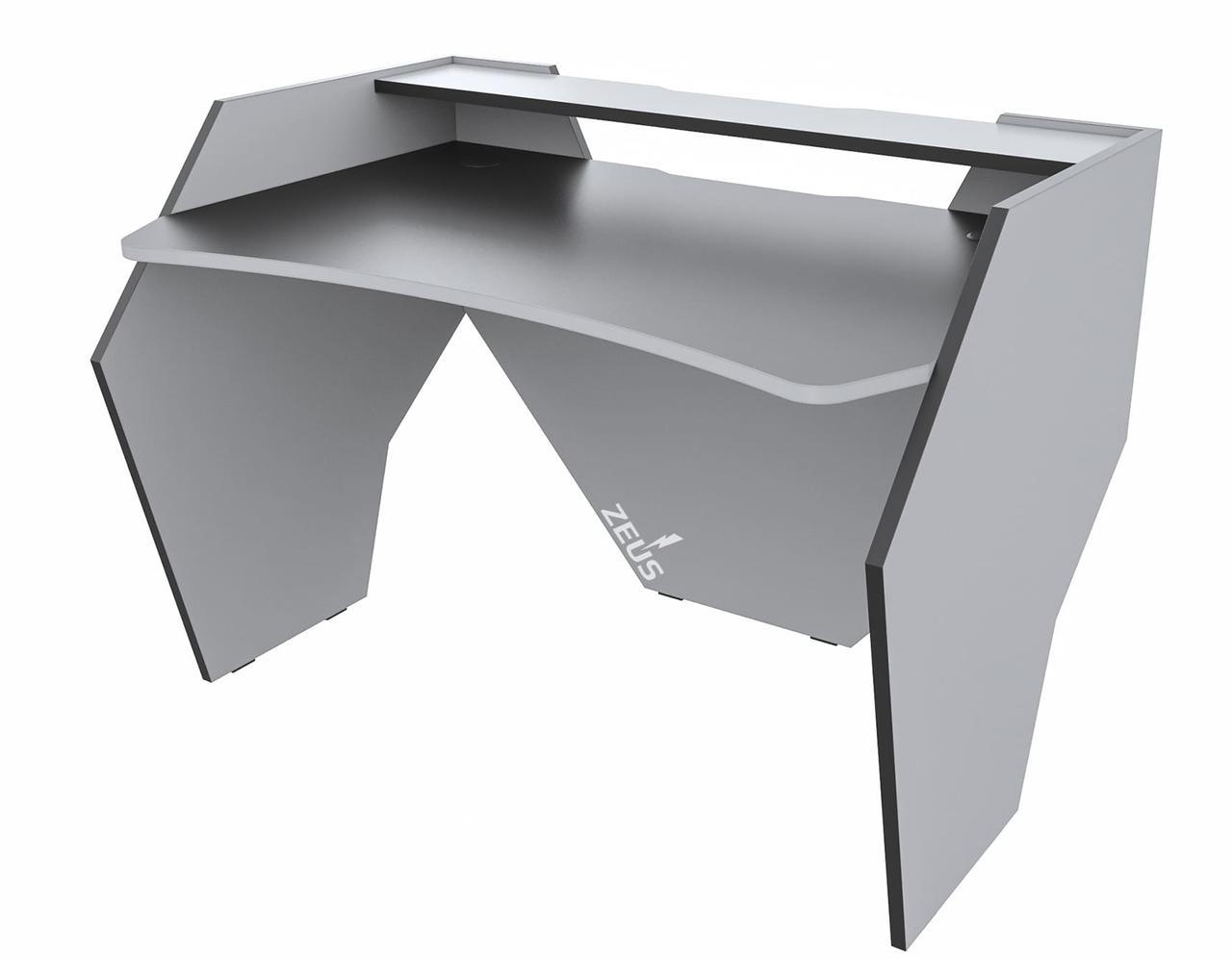 Геймерський стіл "GROM-2" 120х80х74 см. Біло-чорний, фото 1