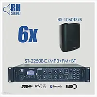 RH SOUND ST-2250BC/MP3+FM+BT + 6x BS-1060TS/B