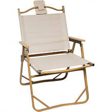 Стілець складний для кемпінгу DC-6007 "Бежевий" алюміній, тканина MZOPT