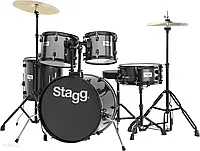 Ударна установка Stagg Tim 120 Bk - Akustyczny Zestaw Perkusyjny