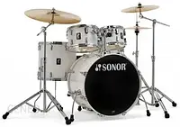 Ударна установка Sonor AQ1 Stage Set Piano White zestaw perkusyjny