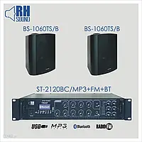 RH SOUND ST-2120BC/MP3+FM+BT + 2x BS-1060TS/B - nagłośnienie naścienne