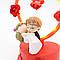 Декоративна фігурка Наречений і наречена + Подарунок Кулон з проекцією / Світна фігурка закохані на підставці, фото 6