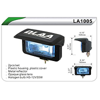 Фары дополнительные DLAA 1005 RY/H3-12V-55W/160*83mm/крышка