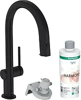 Змішувач Hansgrohe Aqittura M91 Filtersystem 210 1Jet Czarny Matowy 76801670