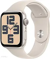 Часи APPLE Watch SE 2 generacji GPS Koperta 44mm z aluminium w kolorze księżycowej poświaty z paskiem