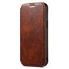 Чохол-книжка Suteni Magsafe Leather Case для Apple iPhone 12 Pro Brown, фото 3