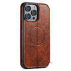 Чохол-книжка Suteni Magsafe Leather Case для Apple iPhone 12 Pro Brown, фото 4