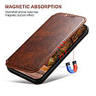 Чохол-книжка Suteni Magsafe Leather Case для Apple iPhone 12 Pro Brown, фото 7