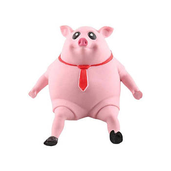 Еластична іграшка сквіш антистрес Pink Pig BIG Рожева свиня 50 см