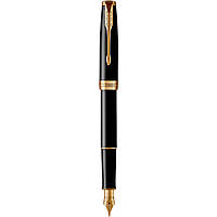 Ручка пір'яна Parker SONNET Black Lacquer GT FP F 86 015