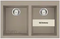 Кухонна мийка Elleci Quadra 350 G62 kremowy Granitek LGQ35062