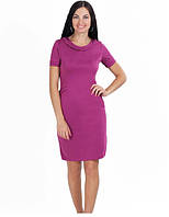 Модне жіноче офісне плаття, колір бузковий
